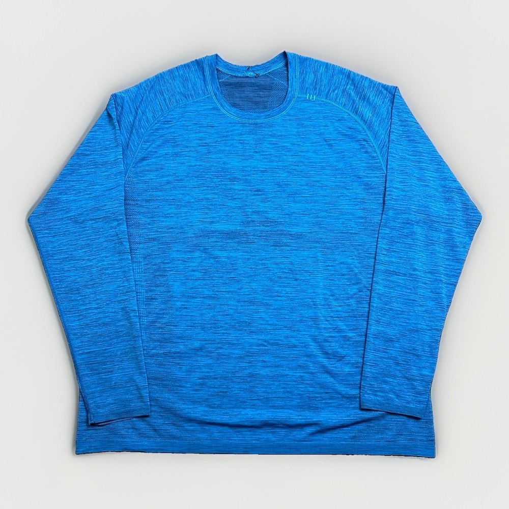 Lululemon Metal Vent Tech Long Sleeve Shirt Mens 2XL Blue Performance Gym